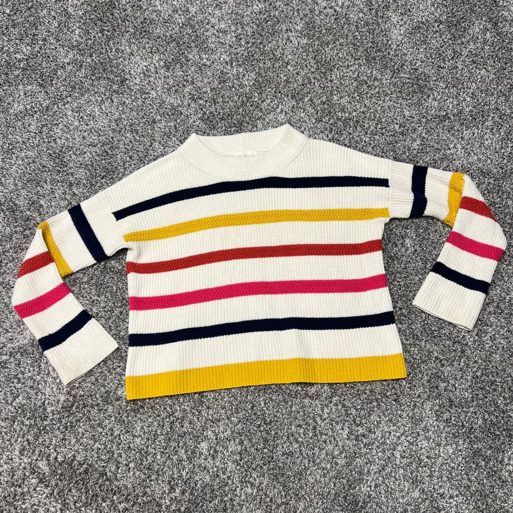 The Reeds x J Crew Striped Knit Crewneck Sweater Medium Preppy Cottagecore